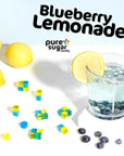 Pure Sugar Candy Blueberry Lemonade Candy Cubes