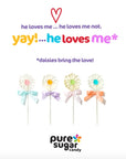 Pure Sugar Candy Daisies Lollipops