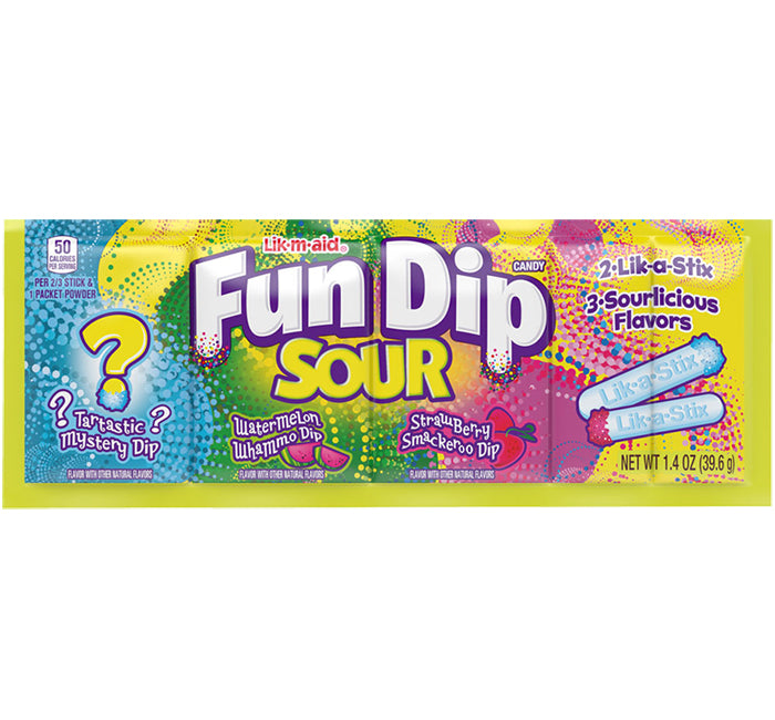 Sour Fun Dip: 24-Pack-Candy Warehouse