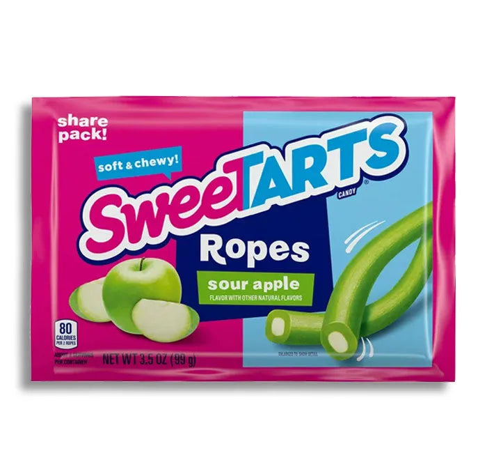 SweeTARTS-Sour Apple Chewy Ropes: 12-Pack-Candy Warehouse