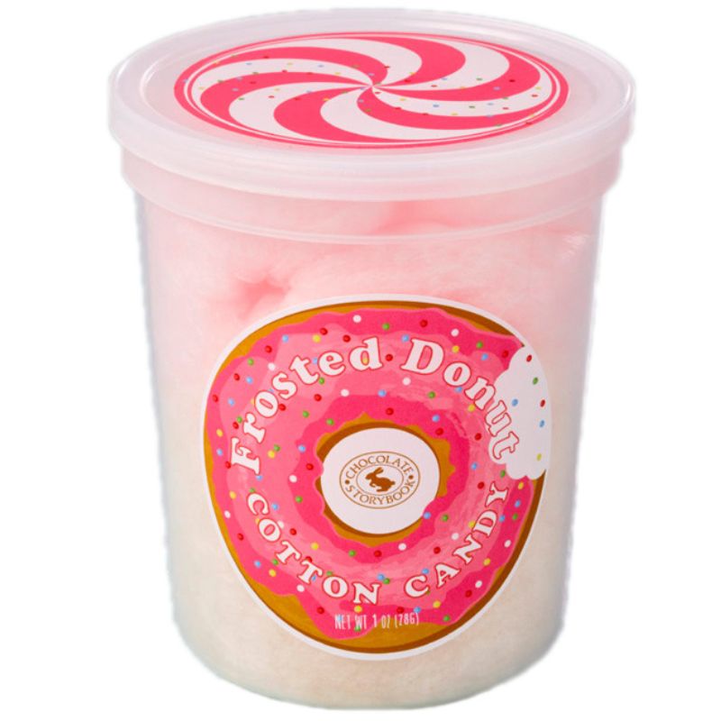 Sweet Frosted Cotton Candy Donut: 12-Pack-Candy Warehouse