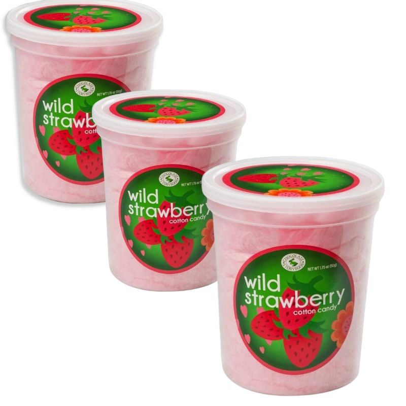 Sweet Wild Strawberry Cotton Candy: 12-Pack-Candy Warehouse