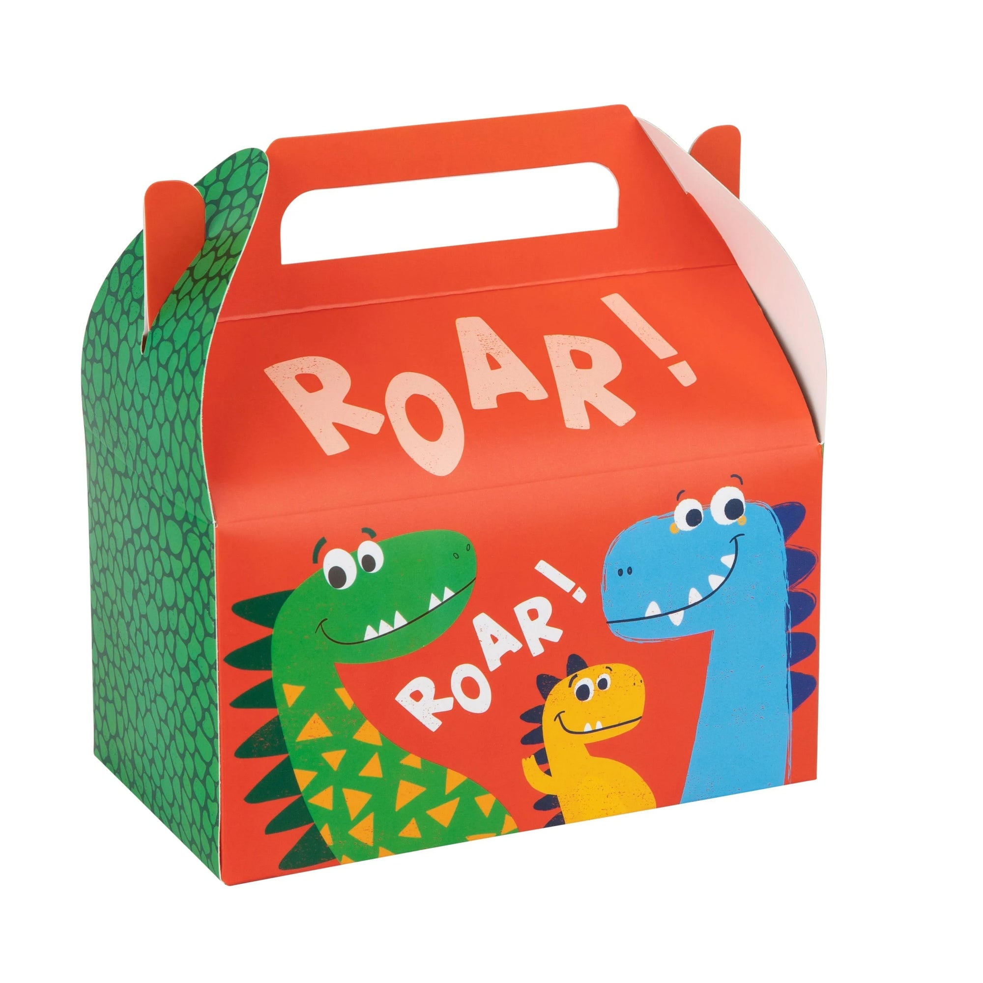 Dinosaur Paper Treat Box Birthday, Baby Shower and Holiday Party Decor 6.25x3.75x3.5 Inches 20 Pack