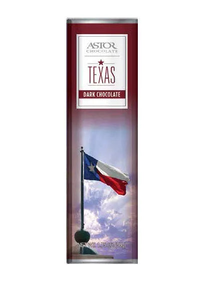 Texas Flag Dark Chocolate Bar: 24-Pack-Candy Warehouse