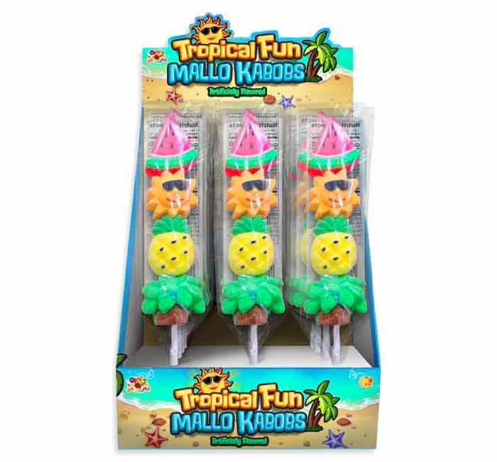 Tropical Fun Mallow Kabob Skewers: 24-Piece Display