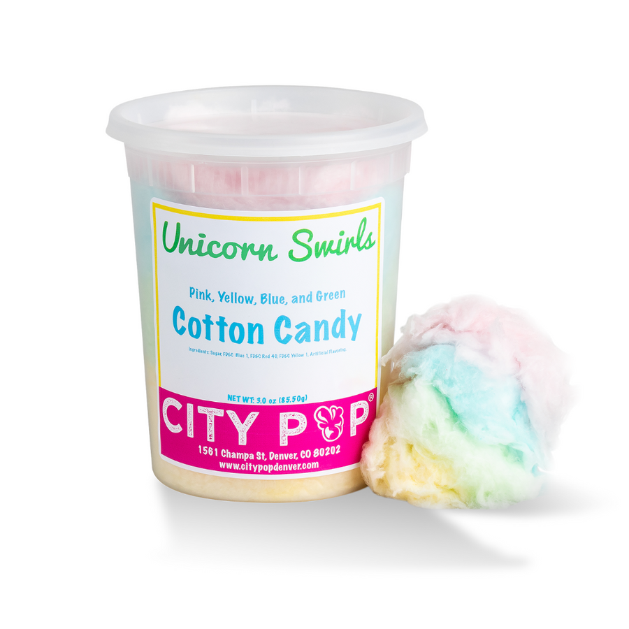 City Pop Unicorn Swirls Cotton Candy