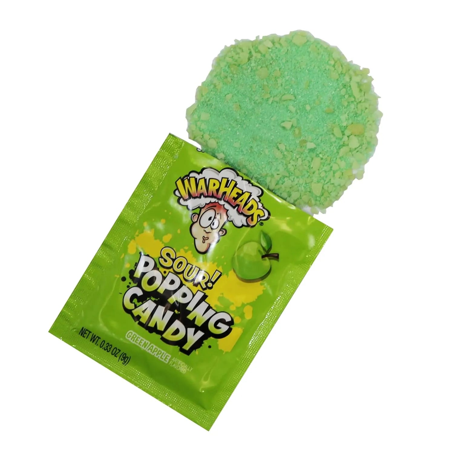 Warheads Sour Green Apple Popping Candy: 20-Pack-Candy-Warehouse