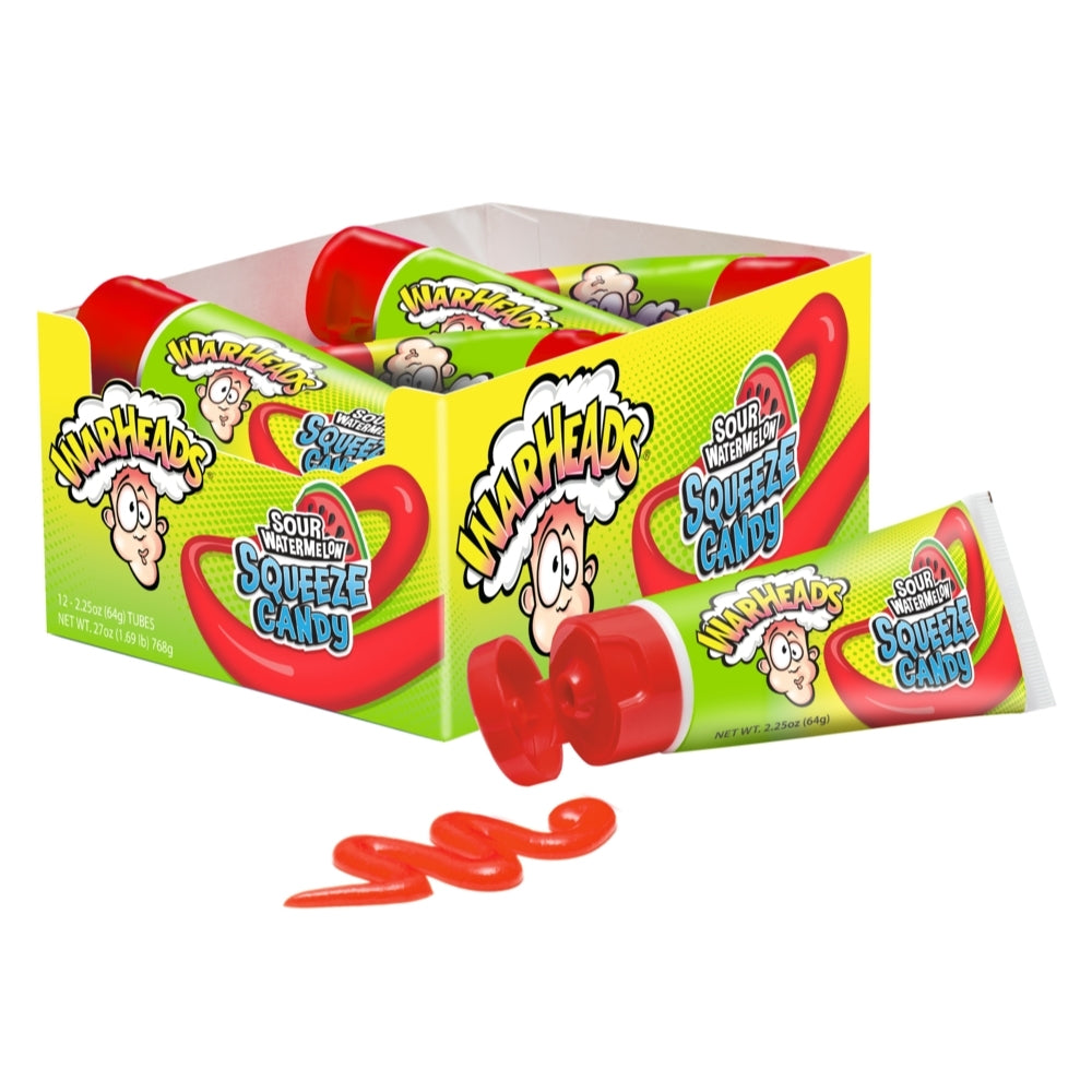 Warheads Sour Watermelon Squeeze: 12-Pack-Candy Warehoue