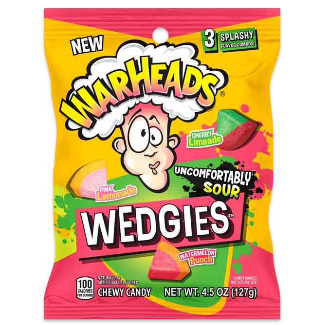 Warheads Wedgies Peg Bag: 12-Pack-Candy Warehouse