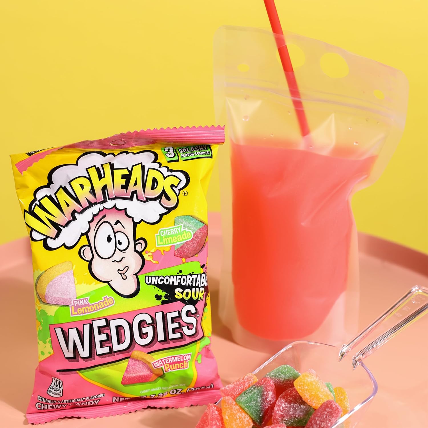 Warheads Wedgies Peg Bag: 12-Pack-Candy Warehouse