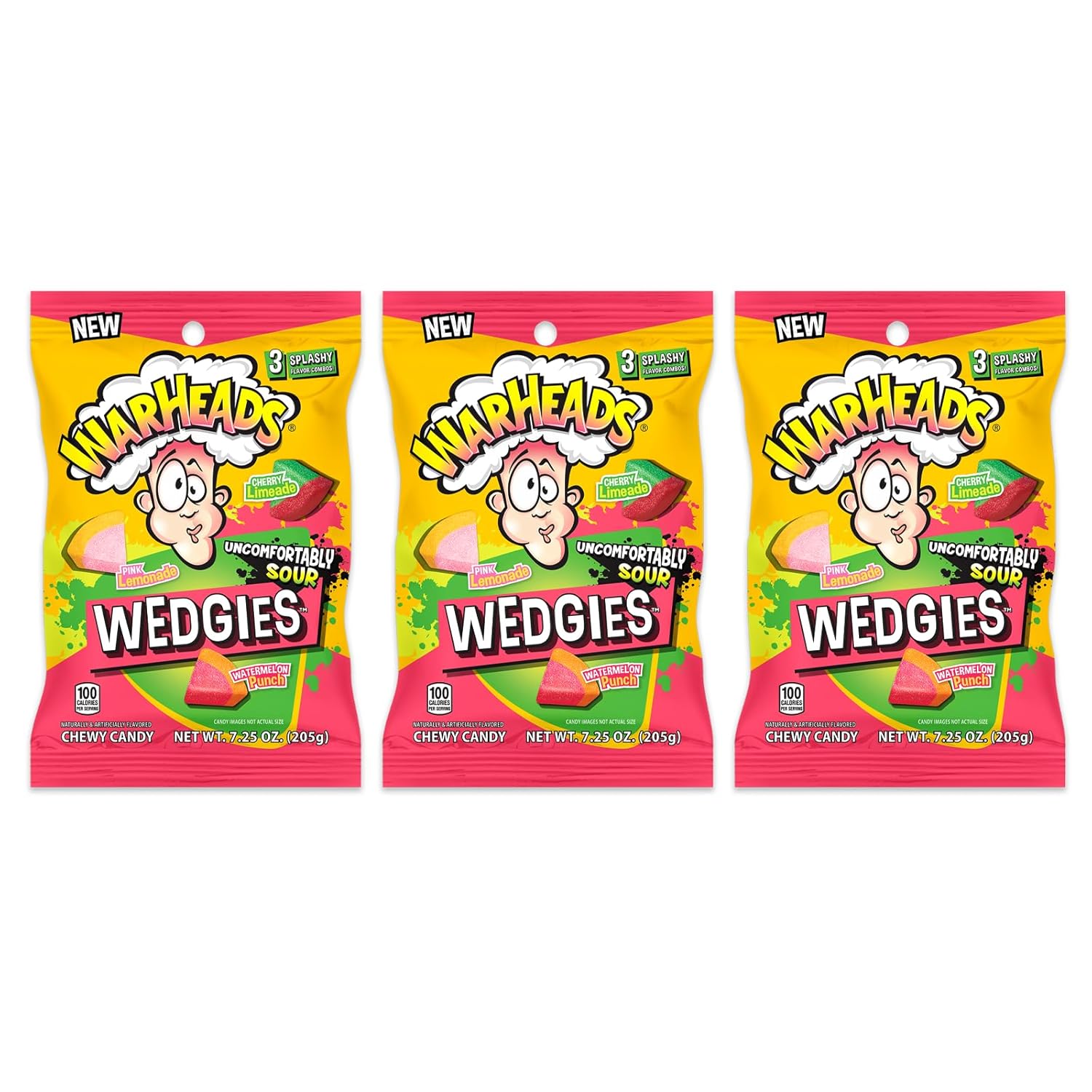 Warheads Wedgies Peg Bag: 12-Pack-Candy Warehouse