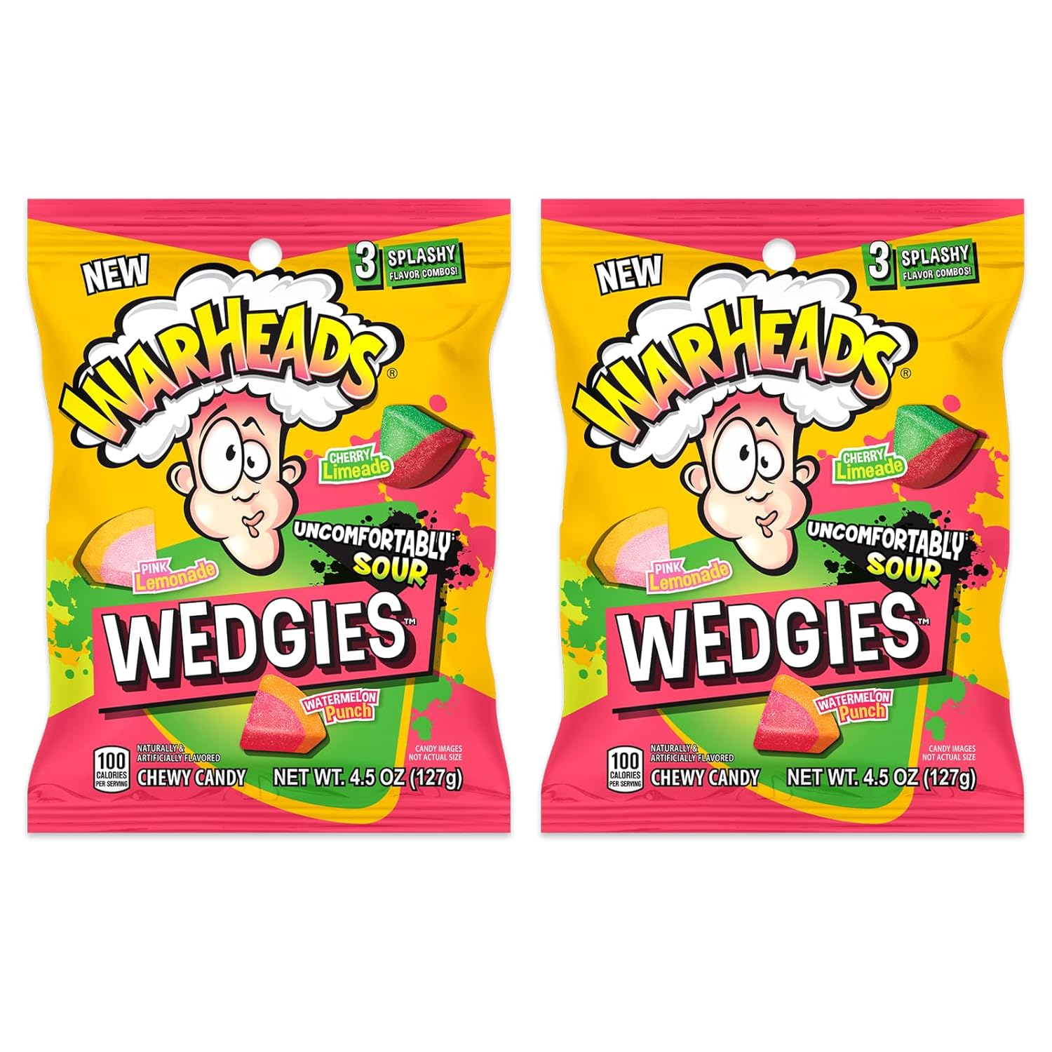 Warheads Wedgies Peg Bag: 12-Pack-Candy Warehouse