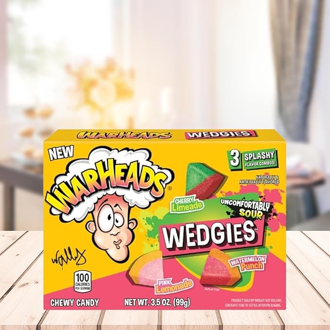 Warheads Wedgies Sour Chewy Candy: 12-Pack-Candy Warehouse