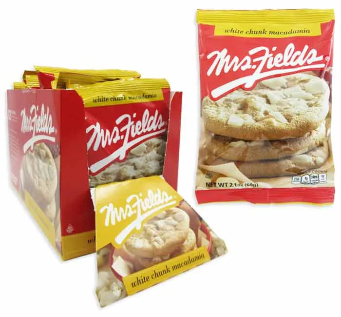 Mrs. Fields White Chocolate Chunk Macadamia Cookies: 12-Piece Box