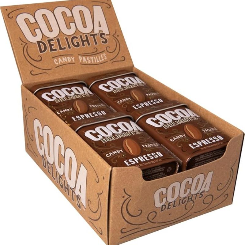 Wholesale Cocoa Infused Espresso Delights: 12-Pack-Candy Warehouse