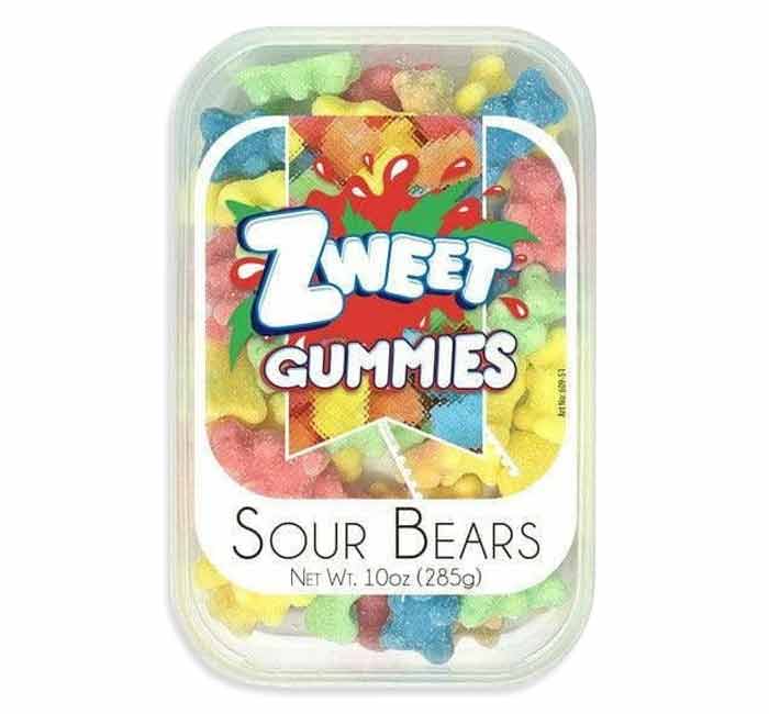 Zesty Neon Sour Bears: 6-Pack-Gandy Warehouse