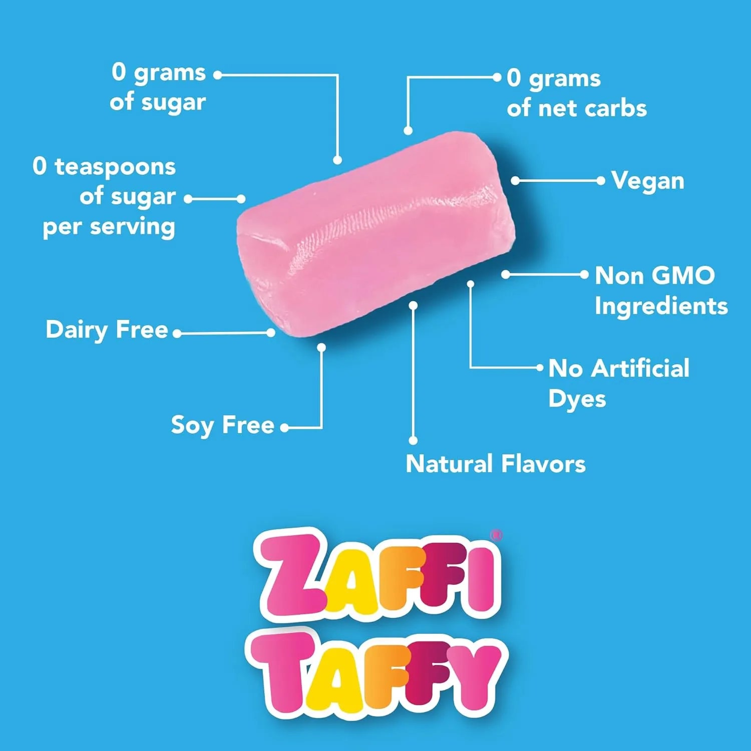 Zollipops Keto Delight Taffy: 24-Pack-Candy Warehouse