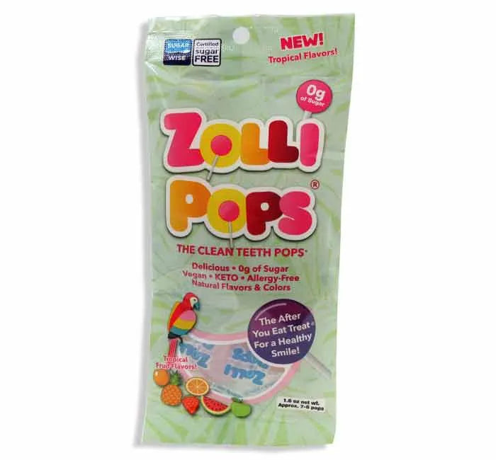  Zollipops Tropical Mini Lollipops – Bag: 36-Pack-Candy Warehouse