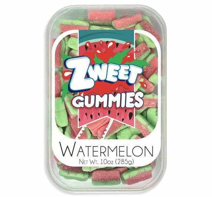 Zweet Gummy Sour Watermelon Tubs: 6-Pack-Candy Warehouse