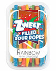 Zweet Rainbow Sour Ropes: 6-Pack-Candy Warehouse