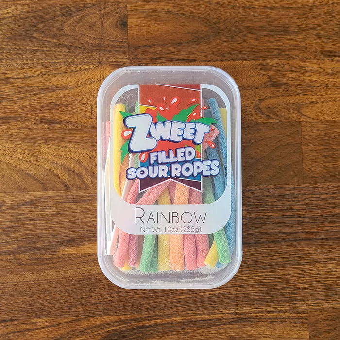 Zweet Rainbow Sour Ropes: 6-Pack-Candy Warehouse