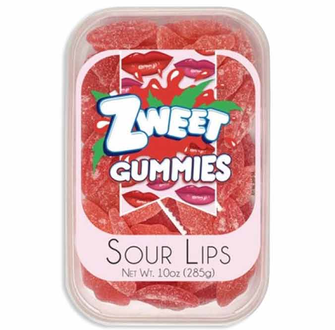 Zweet Sour Lips Gummies Tub: 6-Pack-Candy Warehouse