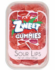 Zweet Sour Lips Gummies Tub: 6-Pack-Candy Warehouse