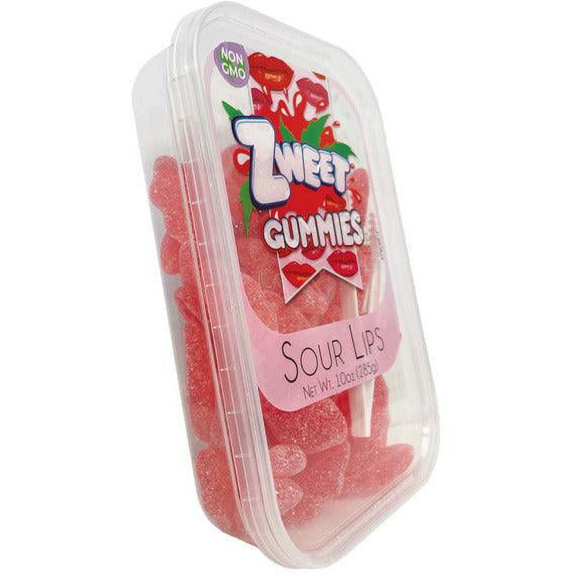 Zweet Sour Lips Gummies Tub: 6-Pack-Candy Warehouse