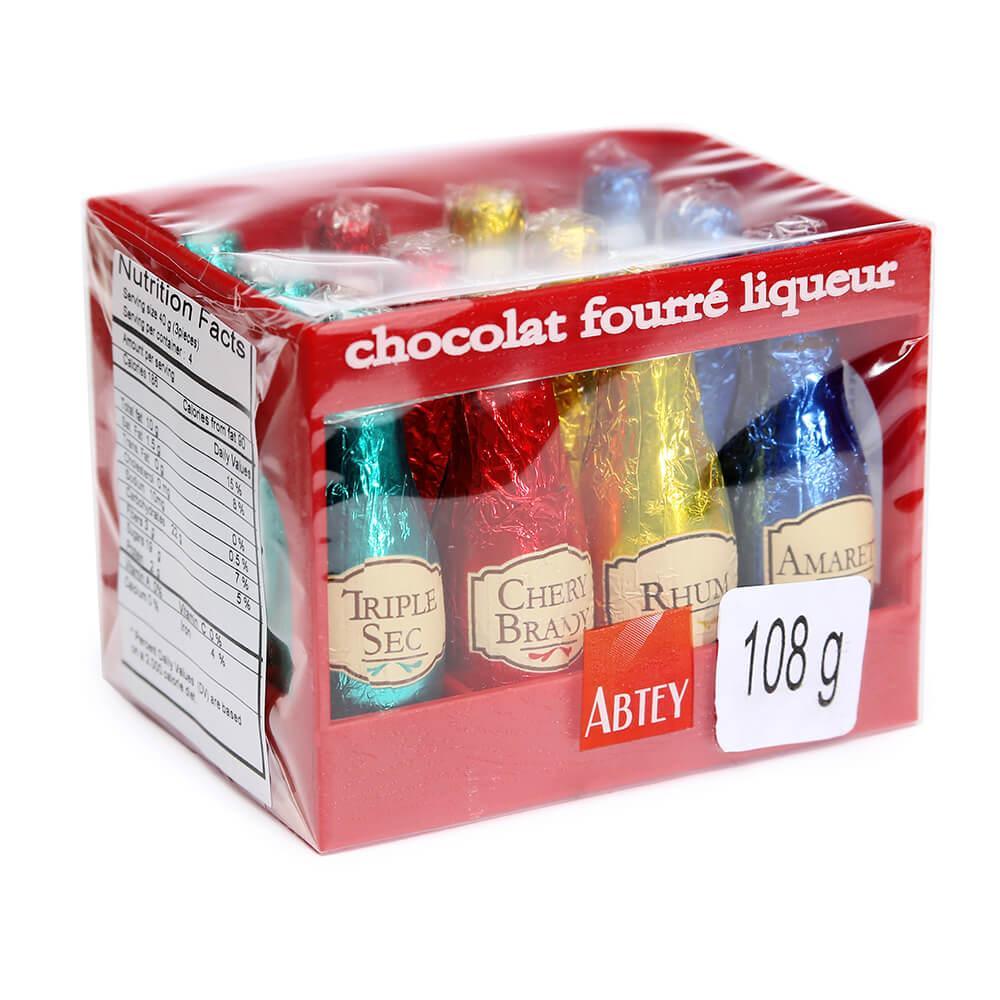 Abtey Chocolate Original Liquor Bottles: 12-Piece Crate - Candy Warehouse