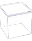 Acrylic Favor Boxes - 16-Ounce Cube with Lid: 12-Piece Set