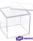 Acrylic Favor Boxes - 16-Ounce Cube with Lid: 12-Piece Set