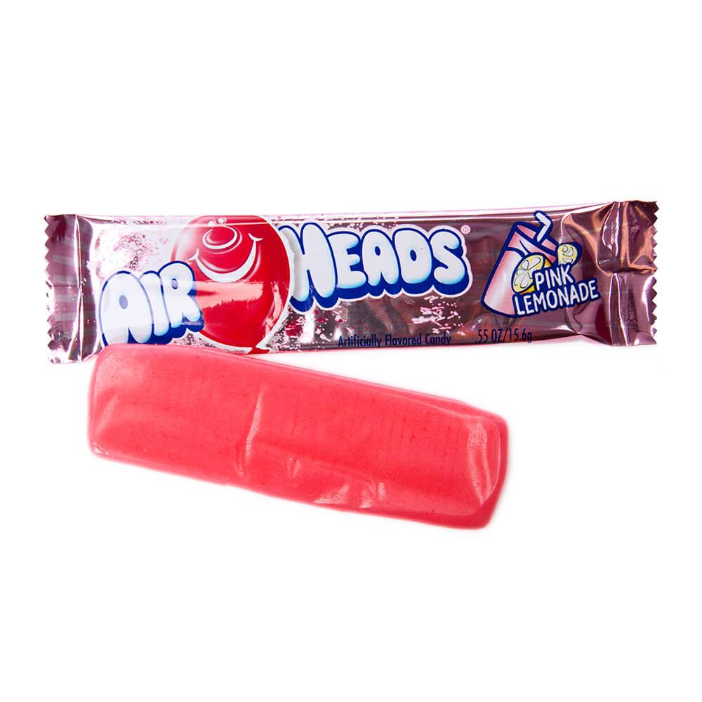 AirHeads Taffy Candy Bars - Pink Lemonade: 36-Piece Box - Candy Warehouse