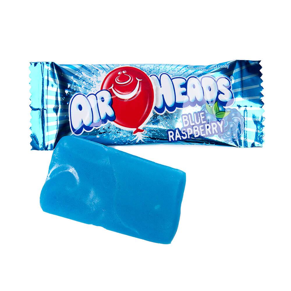 AirHeads Taffy Mini Candy Bars - Blue Raspberry: 25LB Case - Candy Warehouse