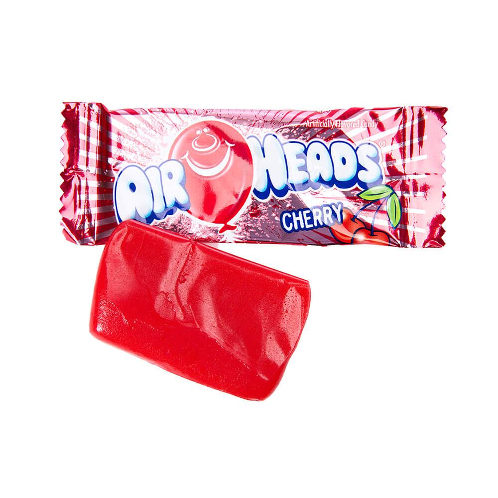 AirHeads Taffy Mini Candy Bars - Cherry: 25LB Case - Candy Warehouse