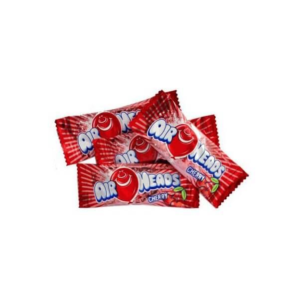 AirHeads Taffy Mini Candy Bars - Cherry: 5LB Bag - Candy Warehouse