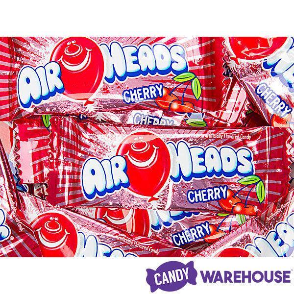 AirHeads Taffy Mini Candy Bars - Cherry: 5LB Bag - Candy Warehouse