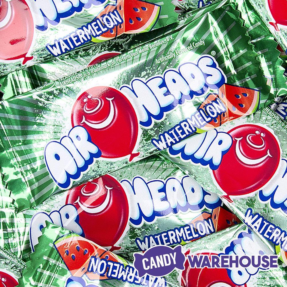 AirHeads Taffy Mini Candy Bars - Watermelon: 25LB Case - Candy Warehouse