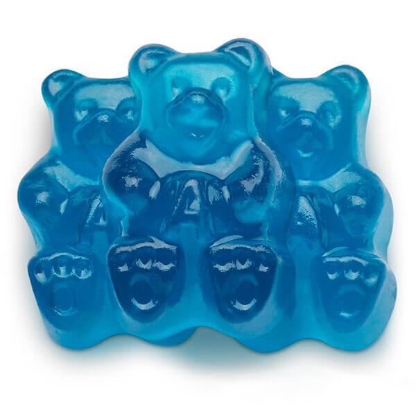 Albanese Blue Raspberry Gummy Bears: 5LB Bag - Candy Warehouse