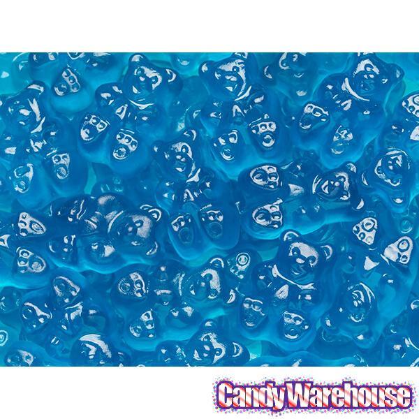 Albanese Blue Raspberry Gummy Bears: 5LB Bag - Candy Warehouse