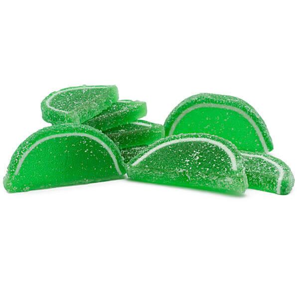 Albanese Candy Fruit Jell Slices - Lime: 5LB Box - Candy Warehouse