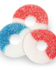 Albanese Freedom Rings Red, White & Blue Gummy Rings: 4.5LB Bag - Candy Warehouse