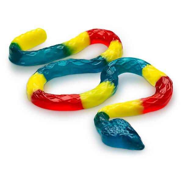 Albanese Giant Gummy Rattlesnakes Candy: 5LB Bag - Candy Warehouse