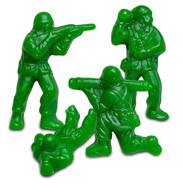 Albanese Green Gummy Army Men: 5LB Bag - Candy Warehouse