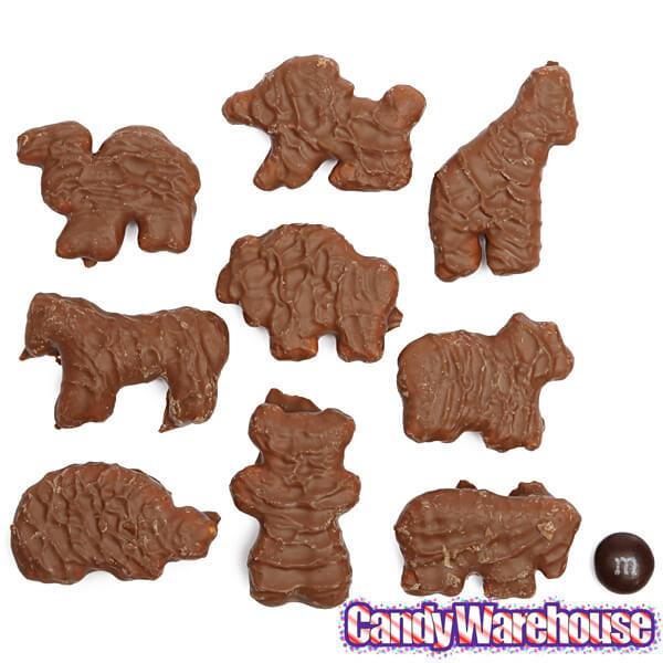 Albanese Milk Chocolate Covered Animal Crackers Candy: 2LB Bag - Candy Warehouse