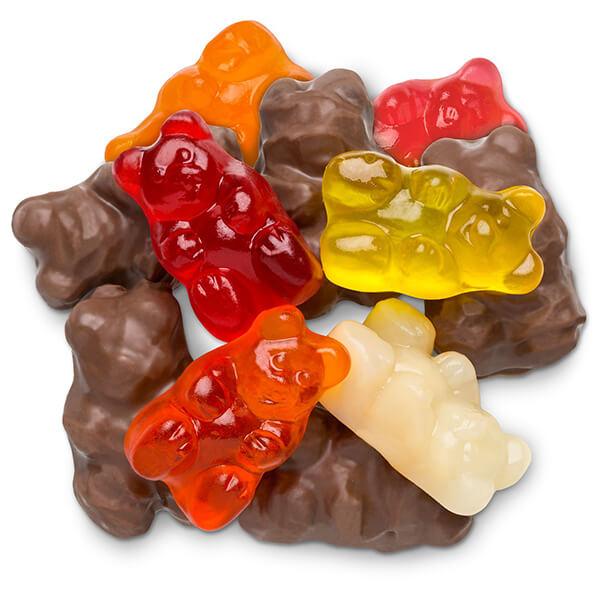 Albanese Milk Chocolate Covered Gummy Bears: 2.25LB Tub - Candy Warehouse