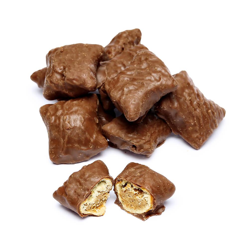 Albanese Milk Chocolate Covered Peanut Butter Filled Pretzels Candy: 3LB Bag - Candy Warehouse