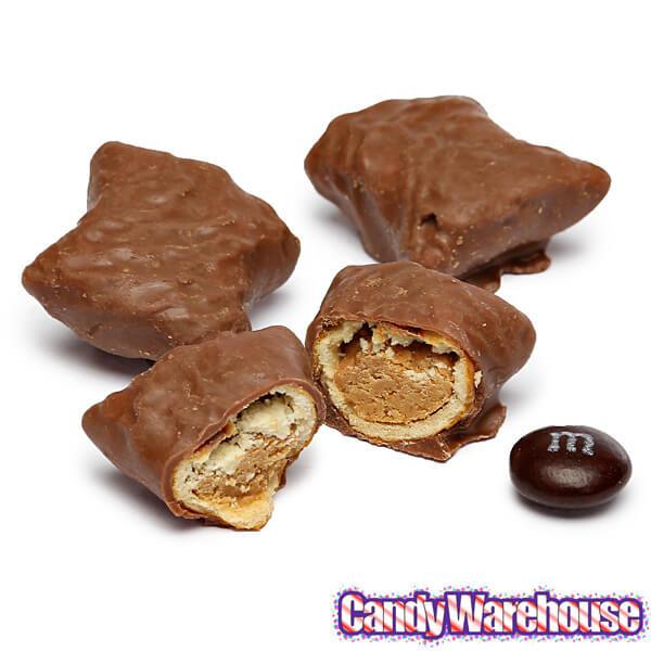 Albanese Milk Chocolate Covered Peanut Butter Filled Pretzels Candy: 3LB Bag - Candy Warehouse