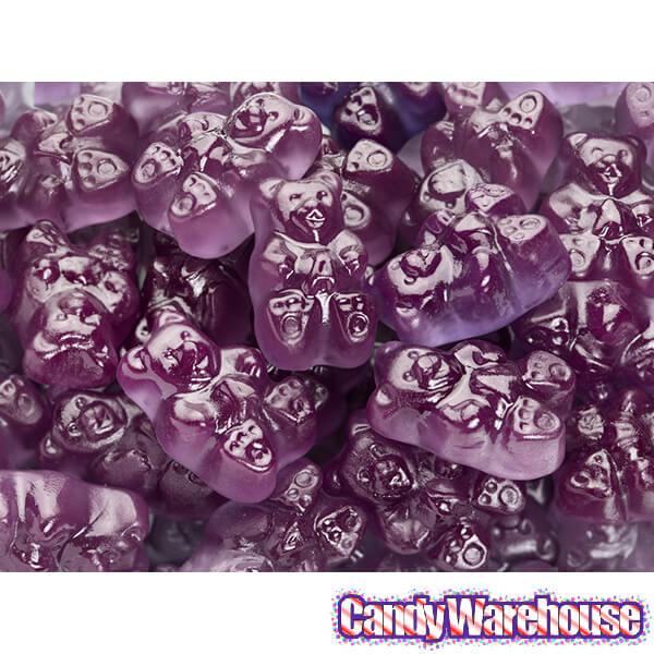 Albanese Purple Grape Gummy Bears: 5LB Bag - Candy Warehouse