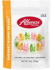 Albanese Sherbet Gummy Bears: 9-Ounce Bag - Candy Warehouse