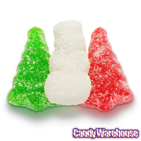 Albanese Sour Gummy Christmas Trees & Snowmen: 4.5LB Bag - Candy Warehouse